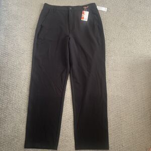 BASS Outdoor Women's Anywhere Pants Slim Straight Stretch Black Beauty Sz 12 New